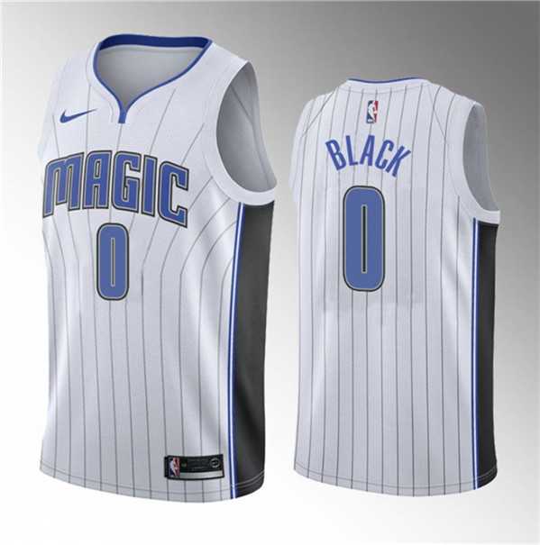 Mens Orlando Magic #0 Anthony Black White 2022-23 Association Edition Stitched Basketball Jersey->orlando magic->NBA Jersey